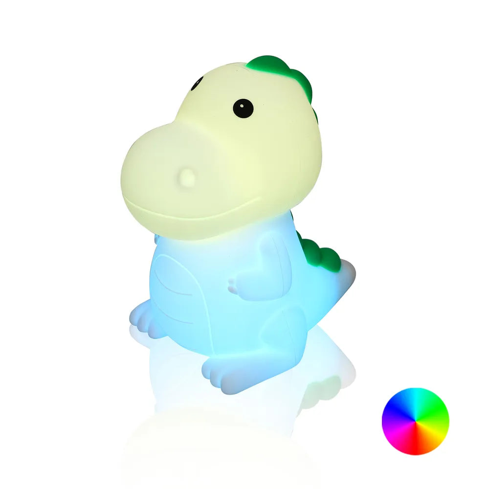 Adorable LED Rechargeable Night Light with Timer and Color-Changing Options - Puppy.