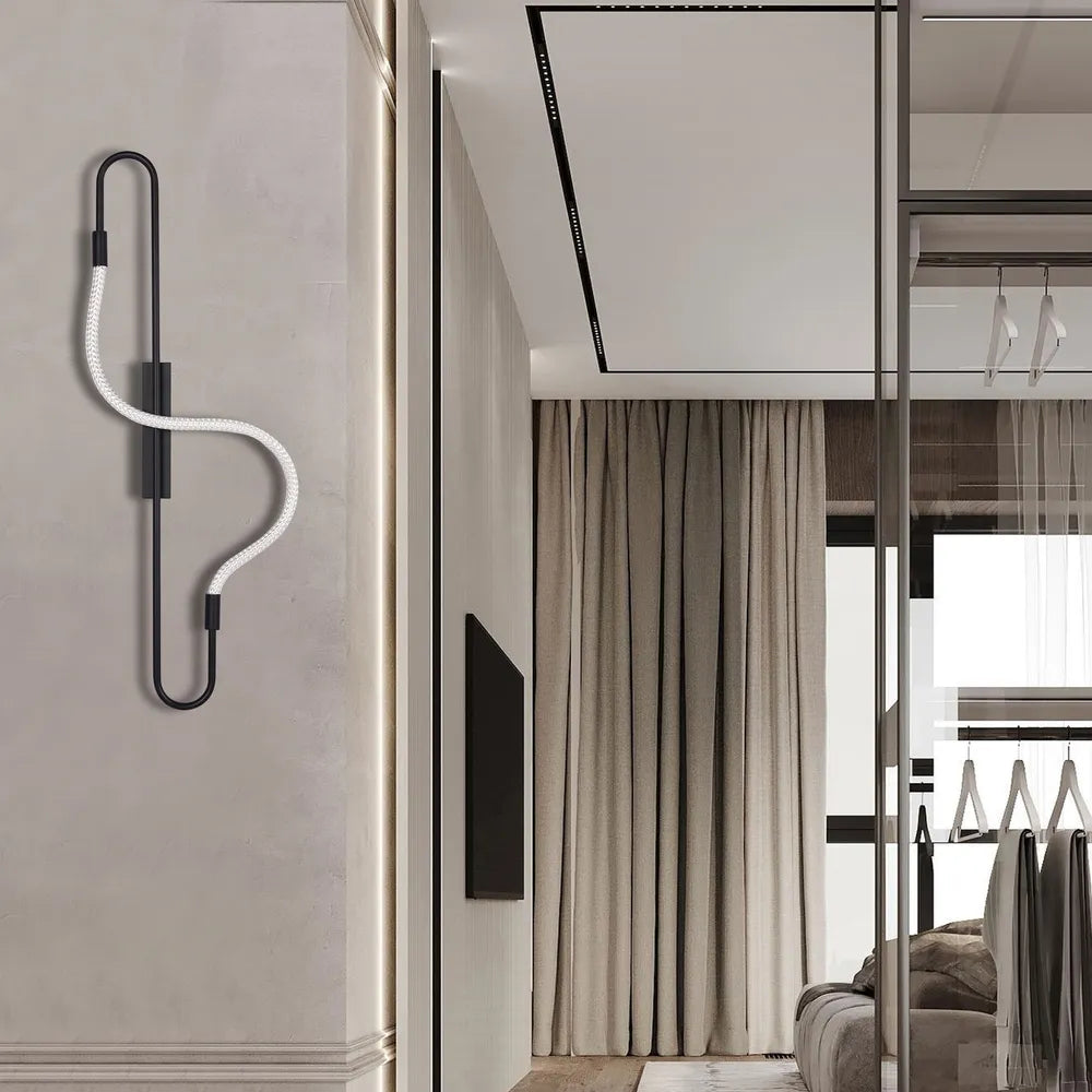 Black LED Wall Light 39303 3000K(TEKLED)-151-20082