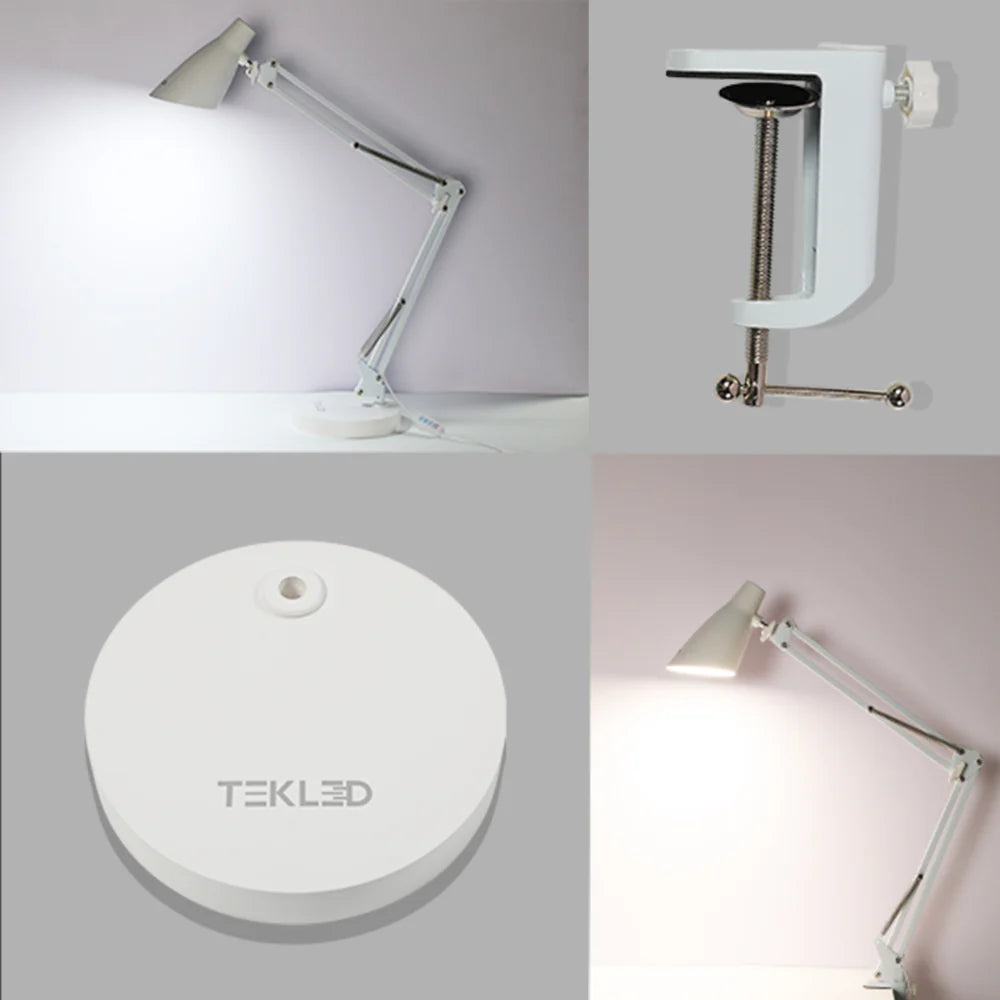 Desk Lamp Base for Long & Swing Arm Models - White. - Image 2