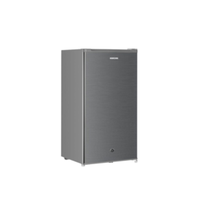 Bruhm 90L Table Top Refrigerator| Adjustable Feet, Lock & Key, Interior Light, Prebble Grey [BFS-100MD]