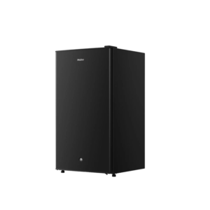 Haier 90L 2-Star Premium Black Table Top Refrigerator | H-Deo Technology, Lock & Key, Interior Light, Ultra Quiet Operation [HRF-135BLUK2GH]