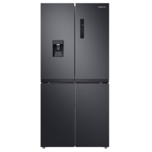 Samsung 488L Premium Frost Free Slim 4-Door Refrigerator w/ Digital Display & Non-Plumbed Water, Anthracite Dispenser| Twin Cooling Plus™, Elegant and Modern Design, [RF48A401EB4/EU]