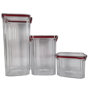 Decakila 3 Pieces Set of Sealed Food Container - KMTT125W